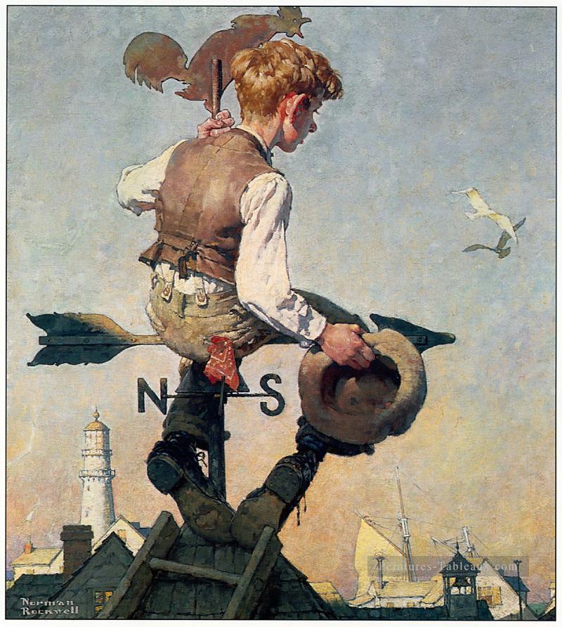on top of the world Norman Rockwell Oil Paintings